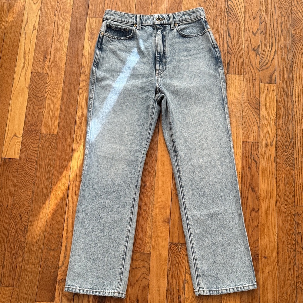 KHAITE Abigail Light Blue Women's Straight Jeans